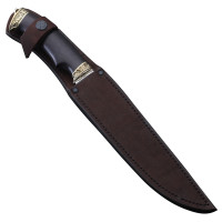 Нож Пластунский, сталь 65Х13, граб, мельхиор