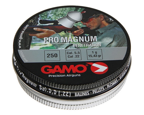 Пули Gamo Pro Magnum 5,5 мм, 1 грамм, 250 штук