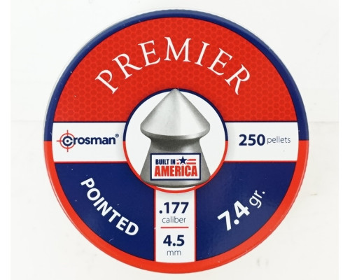 Пули Crosman Pointed 4,5 мм, 0,48 грамм, 250 штук